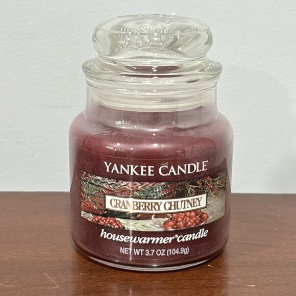 Yankee Candle Cranberry Chutney Small 3.7oz Jar New Unused - Picture 1 of 6